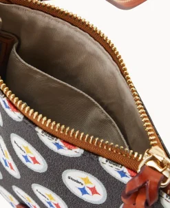Dooney & Bourke Game Day Ready | Printed Fabric^NFL Small North South Top Zip Crossbody