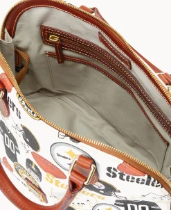 Dooney & Bourke Game Day Ready | Printed Fabric^NFL Zip Zip Satchel