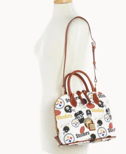 Dooney & Bourke Game Day Ready | Printed Fabric^NFL Zip Zip Satchel