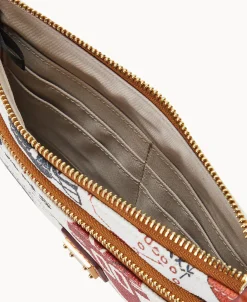Dooney & Bourke Grab and Go | Wristlets^NFL Texans Double Zip Wristlet