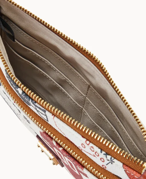 Dooney & Bourke Grab and Go | Wristlets^NFL Texans Double Zip Wristlet