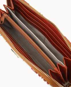 Dooney & Bourke Grab and Go | Wristlets^NFL Large Zip Around Wristlet