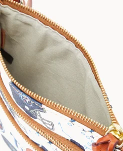 Dooney & Bourke Game Day Ready | Printed Fabric^NFL N S Triple Zip Crossbody
