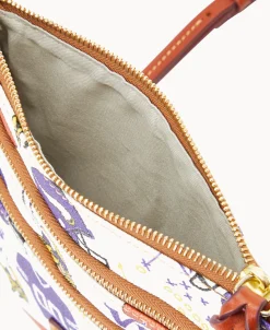 Dooney & Bourke Game Day Ready | Printed Fabric^NFL N S Triple Zip Crossbody