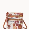 Dooney & Bourke Game Day Ready | Printed Fabric^NFL N S Triple Zip Crossbody