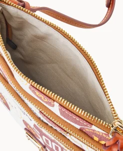 Dooney & Bourke Game Day Ready | Printed Fabric^NFL N S Triple Zip Crossbody