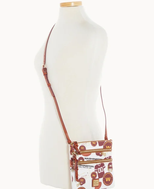 Dooney & Bourke Game Day Ready | Printed Fabric^NFL N S Triple Zip Crossbody