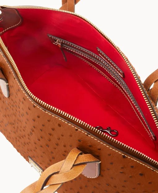 Dooney & Bourke Ready For the Getaway | Exotic Leather^Ostrich Celeste Satchel