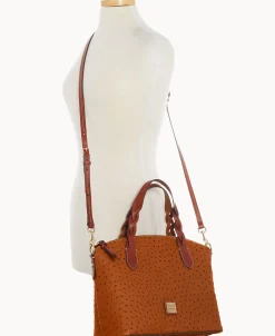 Dooney & Bourke Ready For the Getaway | Exotic Leather^Ostrich Celeste Satchel