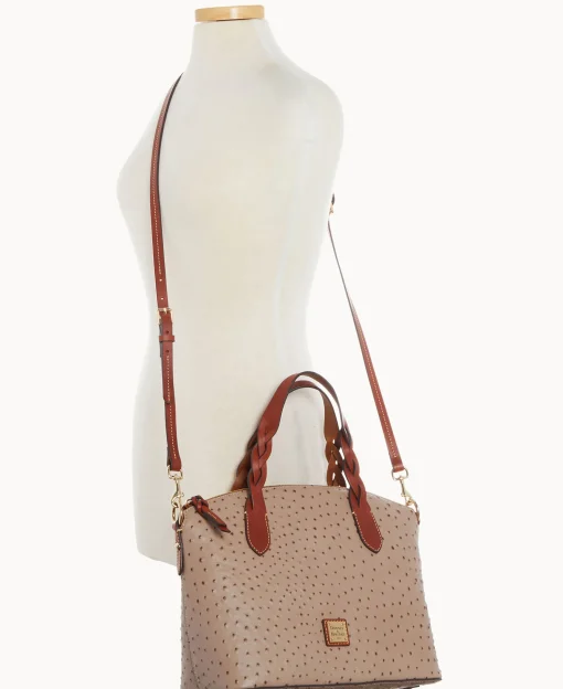 Dooney & Bourke Ready For the Getaway | Exotic Leather^Ostrich Celeste Satchel