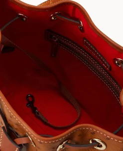 Dooney & Bourke Exotic Leather | Mini Bags^Ostrich Crossbody Drawstring