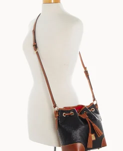 Dooney & Bourke Exotic Leather | Mini Bags^Ostrich Crossbody Drawstring