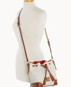 Dooney & Bourke Exotic Leather | Mini Bags^Ostrich Crossbody Drawstring