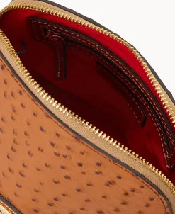 Dooney & Bourke Exotic Leather | Mini Bags^Ostrich Domed Crossbody