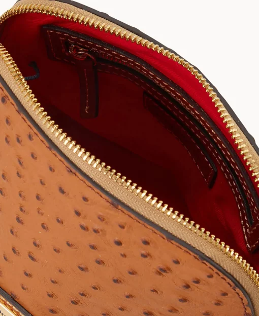 Dooney & Bourke Exotic Leather | Mini Bags^Ostrich Domed Crossbody