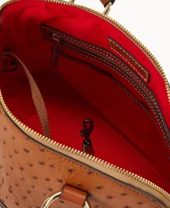 Dooney & Bourke Exotic Leather | Shoulder Bags^Ostrich Domed Satchel