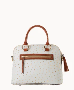 Dooney & Bourke Exotic Leather | Shoulder Bags^Ostrich Domed Satchel