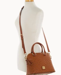 Dooney & Bourke Exotic Leather | Shoulder Bags^Ostrich Domed Satchel