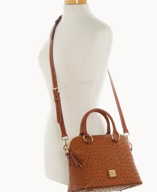 Dooney & Bourke Exotic Leather | Shoulder Bags^Ostrich Domed Satchel