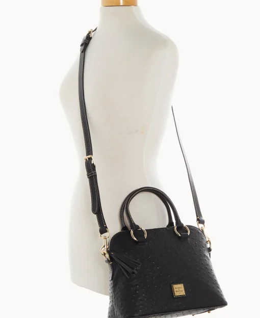 Dooney & Bourke Exotic Leather | Shoulder Bags^Ostrich Domed Satchel