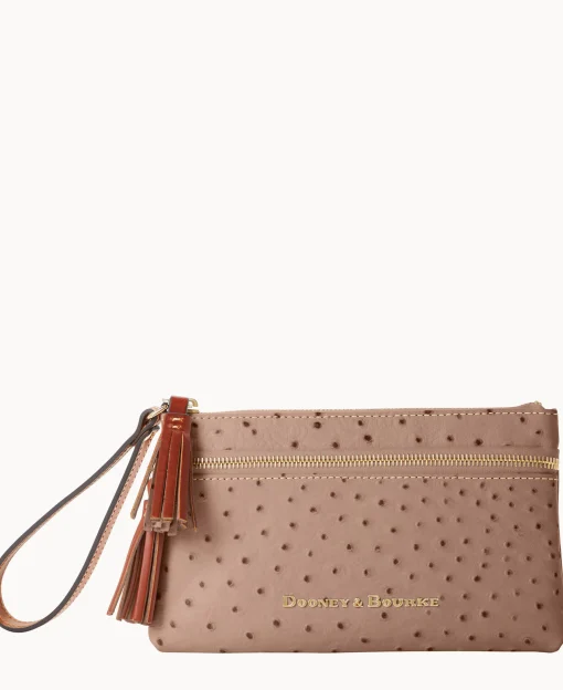 Dooney & Bourke Grab and Go | Wristlets^Ostrich Double Zip Wristlet