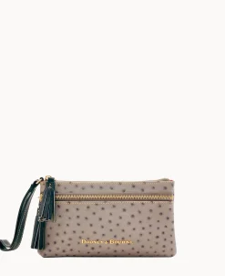 Dooney & Bourke Grab and Go | Wristlets^Ostrich Double Zip Wristlet