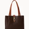 Dooney & Bourke Exotic Leather | Shoulder Bags^Ostrich Medium Logo Lock Tote