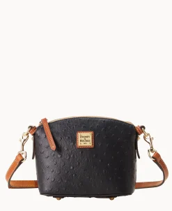 Dooney & Bourke Exotic Leather | Mini Bags^Ostrich Mini Domed Crossbody