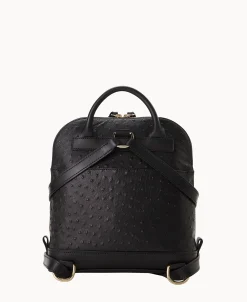 Dooney & Bourke Ready For the Getaway | Exotic Leather^Ostrich Pod Backpack