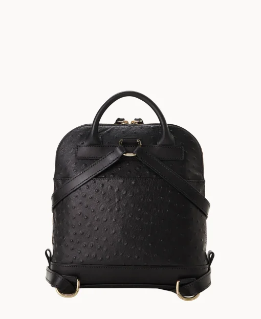 Dooney & Bourke Ready For the Getaway | Exotic Leather^Ostrich Pod Backpack
