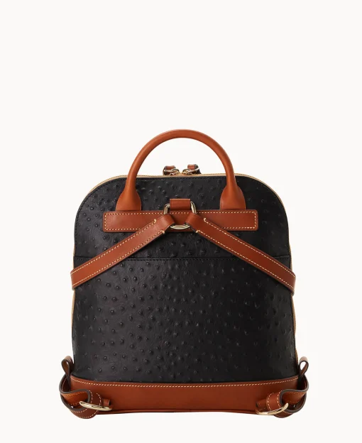 Dooney & Bourke Ready For the Getaway | Exotic Leather^Ostrich Pod Backpack