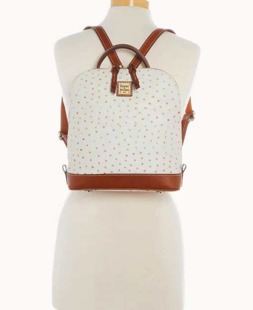 Dooney & Bourke Ready For the Getaway | Exotic Leather^Ostrich Pod Backpack