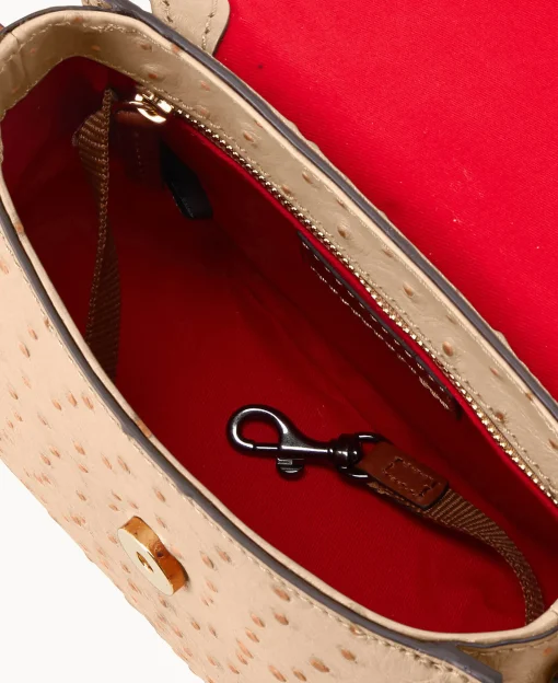 Dooney & Bourke Exotic Leather | Mini Bags^Ostrich Saddle Bag