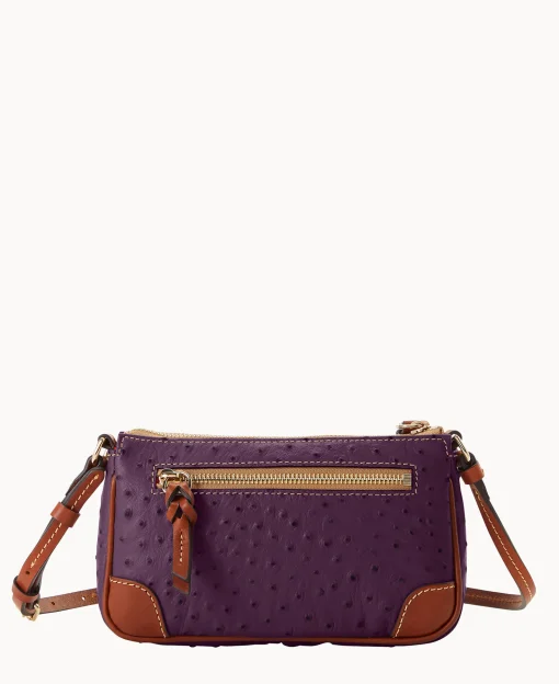 Dooney & Bourke Exotic Leather | Mini Bags^Ostrich Slim Crossbody
