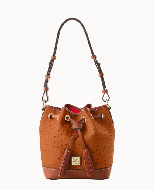 Dooney & Bourke Exotic Leather | Mini Bags^Ostrich Small Drawstring
