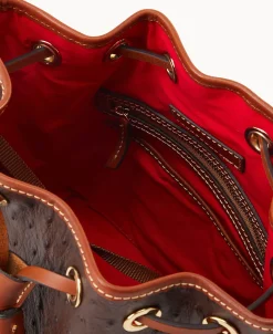 Dooney & Bourke Exotic Leather | Mini Bags^Ostrich Small Drawstring