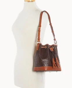 Dooney & Bourke Exotic Leather | Mini Bags^Ostrich Small Drawstring