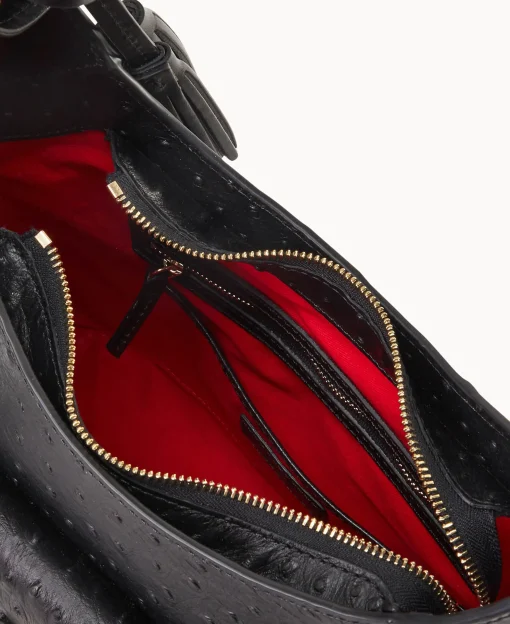 Dooney & Bourke Exotic Leather | Mini Bags^Ostrich Small Hobo