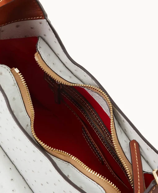 Dooney & Bourke Exotic Leather | Mini Bags^Ostrich Small Hobo