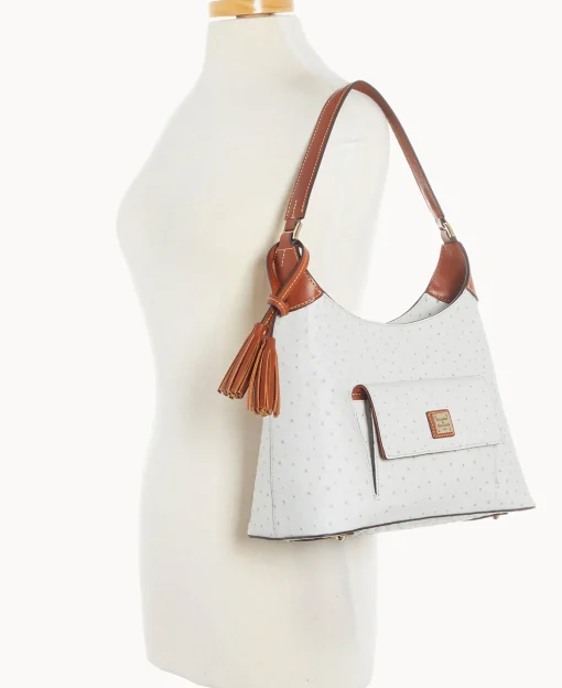 Dooney & Bourke Exotic Leather | Mini Bags^Ostrich Small Hobo