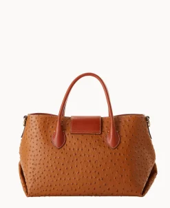 Dooney & Bourke The Ostrich Turnlock Collection | Picnic in the Park^Ostrich Turnlock Handle Tote 30