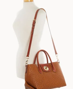 Dooney & Bourke The Ostrich Turnlock Collection | Picnic in the Park^Ostrich Turnlock Handle Tote 30