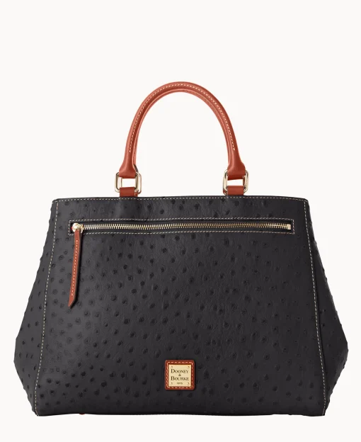 Dooney & Bourke Ready For the Getaway | Exotic Leather^Ostrich Zip Satchel