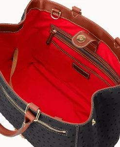 Dooney & Bourke Ready For the Getaway | Exotic Leather^Ostrich Zip Satchel