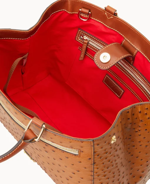 Dooney & Bourke Ready For the Getaway | Exotic Leather^Ostrich Zip Satchel