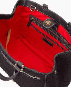 Dooney & Bourke Ready For the Getaway | Exotic Leather^Ostrich Zip Satchel