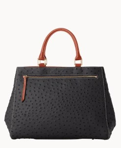 Dooney & Bourke Ready For the Getaway | Exotic Leather^Ostrich Zip Satchel