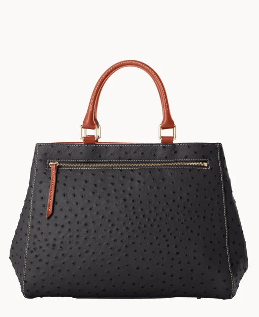 Dooney & Bourke Ready For the Getaway | Exotic Leather^Ostrich Zip Satchel