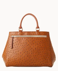 Dooney & Bourke Ready For the Getaway | Exotic Leather^Ostrich Zip Satchel