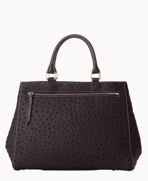 Dooney & Bourke Ready For the Getaway | Exotic Leather^Ostrich Zip Satchel